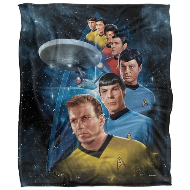 Star Trek Among the Stars Silky Supersoft Blanket Multi Multicoloured One Size 1