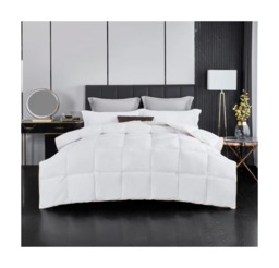 Ezysleep 15tog Premium Goose Feather and Down Duvet - High-Quality Filling White White