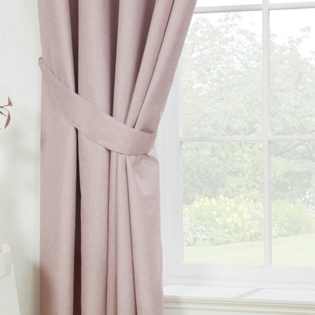 Eclipse - 100% Blackout Thermal Self-Lined Curtains - Eyelet - 100% Polyester (Rose, 46''x 72'' - 117cm x 183cm (Pair)) Pink Pink