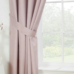 Eclipse - 100% Blackout Thermal Self-Lined Curtains - Eyelet - 100% Polyester (Rose, 46''x 72'' - 117cm x 183cm (Pair)) Pink Pink