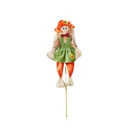 Marco Paul 120cm Autumn Girl Scarecrow Garden Stake Halloween Seasonal Decoration