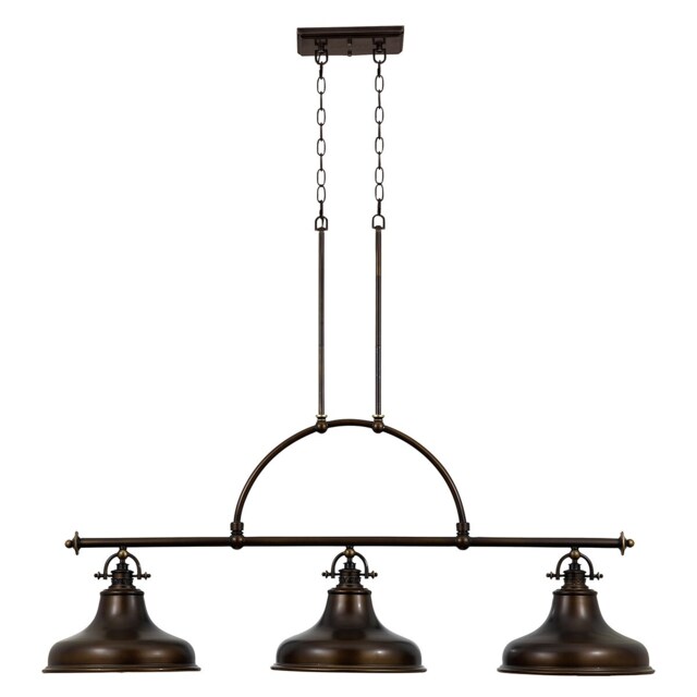 Emery 3 Light Pendant Bar Chandelier Light Palladian Bronze, E27