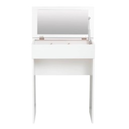 Dressing Vanity Table Mirror Make Up Storage Pink Compartments Drawers Bedroom White Louise