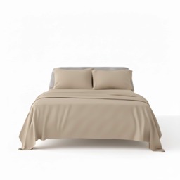 Flannelette Cotton Duvet Cover Set Soft Brushed Warm Bedding Set Brown Beige Single