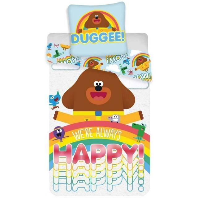 Hey Duggee Happy Duvet Cover Set - Multicoloured - Single Multi Single