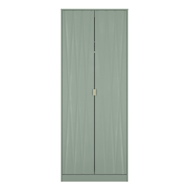 Washington Tall Double Wardrobe in Reed Green (Ready Assembled) Green Reed Green