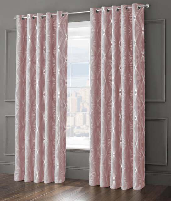 Velosso Onyx Blackout Ring Top Curtains