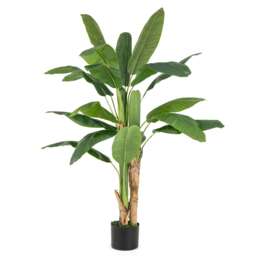 COSTWAY 160cm Tall Bird of Paradise Artificial Plant Green One Size