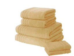 So Soft Pure Cotton Face Towels Super Soft and Absorbant Yellow Ochre Face cloth 1