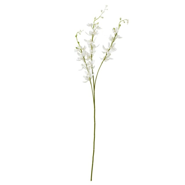 Hill Interiors Cymbidium Spray Artificial Flower - White - One Size