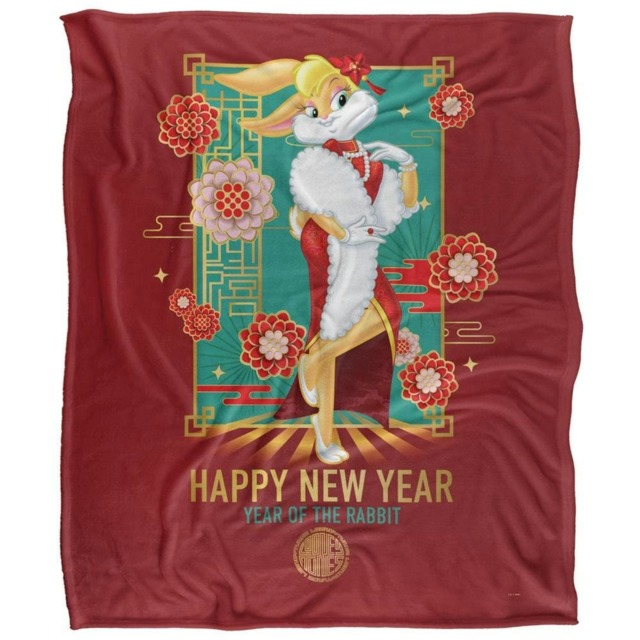 Looney Tunes Year Of The Rabbit Lola Bunny Chinese New Year Blanket - Multicoloured - One Size