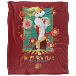 Looney Tunes Year Of The Rabbit Lola Bunny Chinese New Year Blanket - Multicoloured - One Size