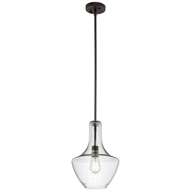 Everly 1 Light Small Dome Ceiling Pendant Light Bronze, E27