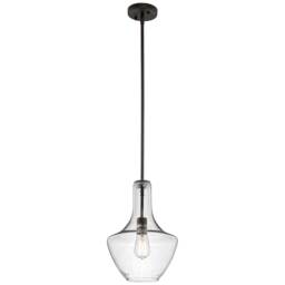 Everly 1 Light Small Dome Ceiling Pendant Light Bronze, E27