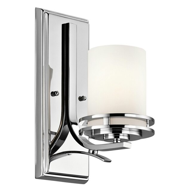 Hendrik 1 Light Bathroom Wall Light Polished Chrome IP44, G9