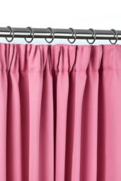 Essential Woven Thermal Blackout Pencil Pleat Curtains 228cm x 228cm Pink Pink Pink