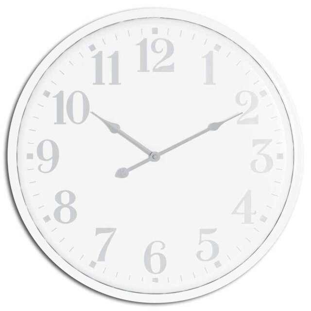 Aubrey Wall Clock - Metal - L4 x W49 x H49 cm - White White
