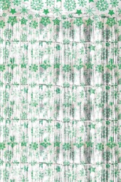 Shimmer christmas Tinsel Curtain, 2.5M x 1M Green