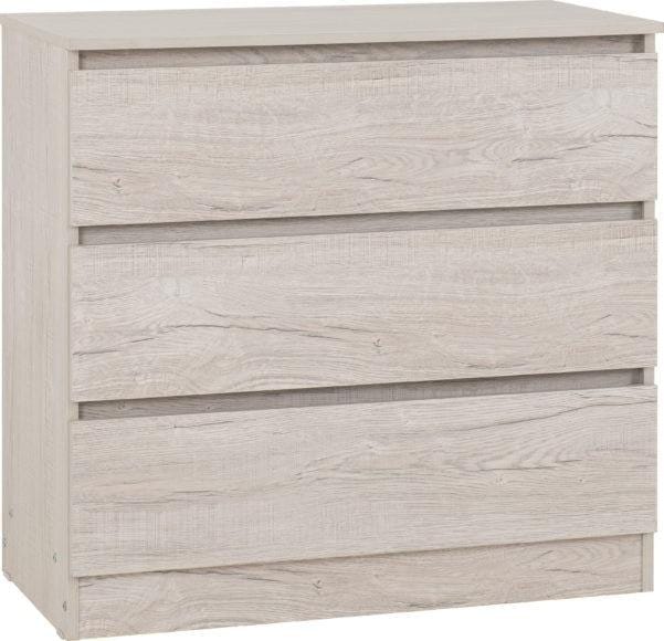 Malvern 3 Drawer Chest Cream Urban Snow