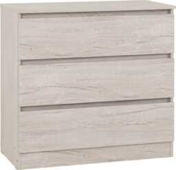 Malvern 3 Drawer Chest Cream Urban Snow