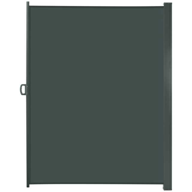Outsunny Retractable Sun Side Awning Screen Fence Patio Garden Wall Balcony Screening Panel Outdoor Blind Privacy Divider (3x2M) Grey Grey