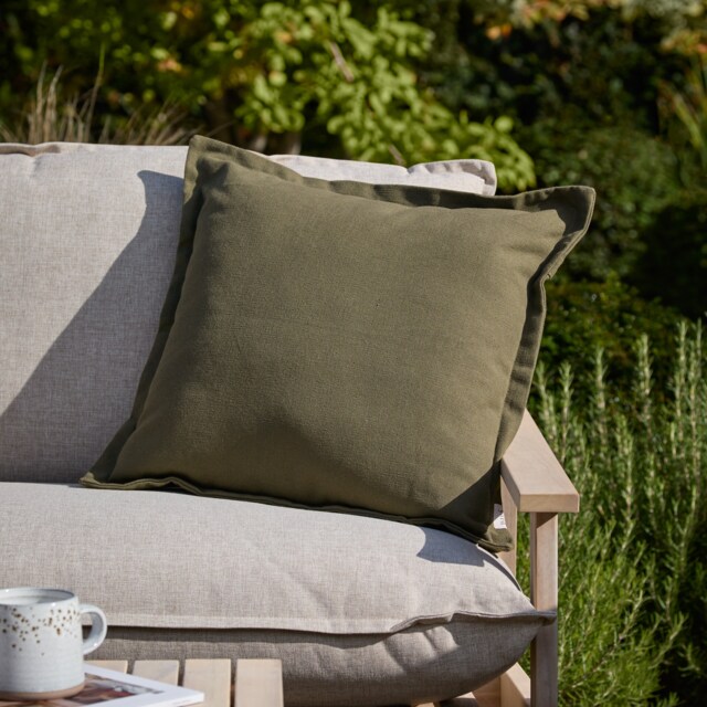 Yard Holmfirth Canvas Outdoor Cushion Green Lichen