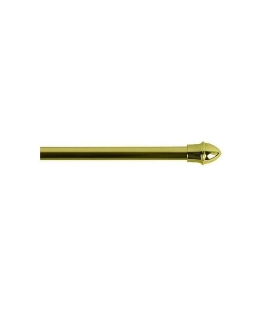 Brass Cafe Curtain Rod 135 - 220cm Gold Gold