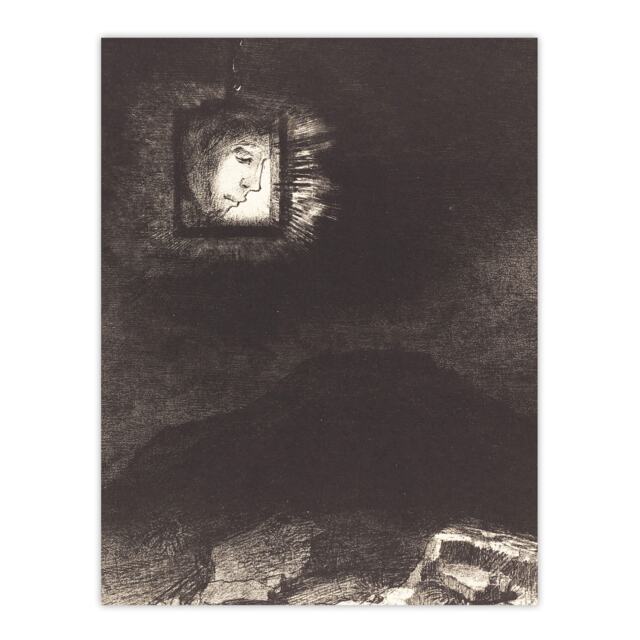 "Glimmering Head Suspended Redon Vintage Wall Art Poster Print 12X16"""