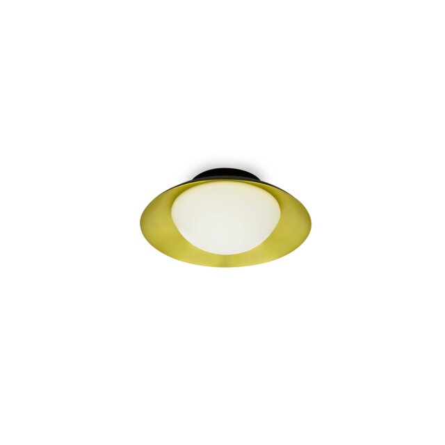 Side Led Black Gold Flush Ceiling Lamp G9