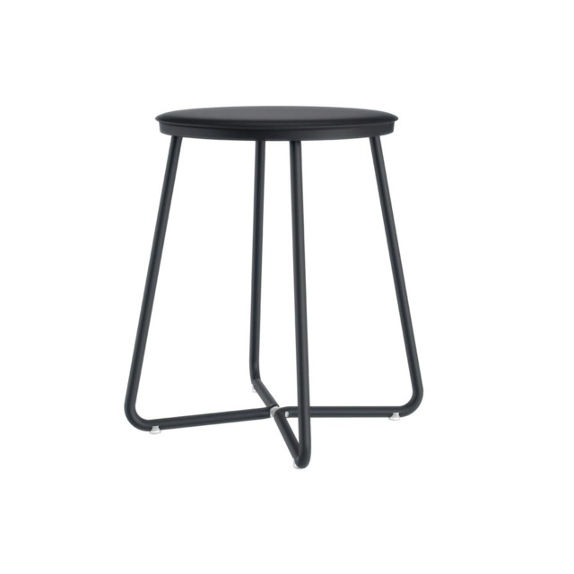 Cosmic Shower Stool with Durable Stainless Steel for Bathroom, Black