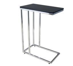 Bellini Manufacturer Wood Top Sofa/Side/End/Laptop Table-Black Glossy Top