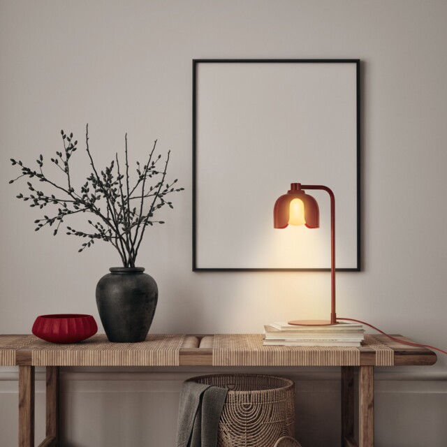 Osram Decor Corolle Table Lamp G9 Red Modern Designer Bedside Desk Light