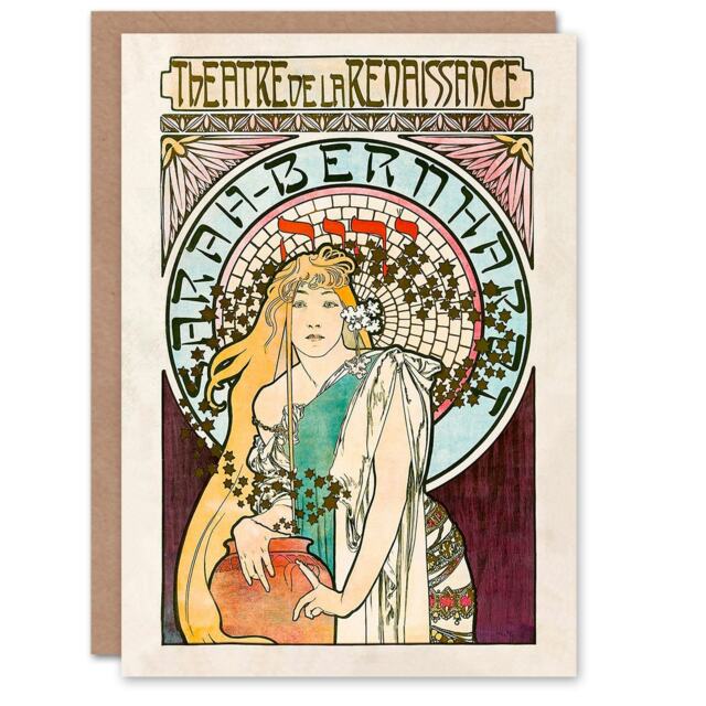 Alphonse Mucha Art Card La Samaritaine Art Nouveau
