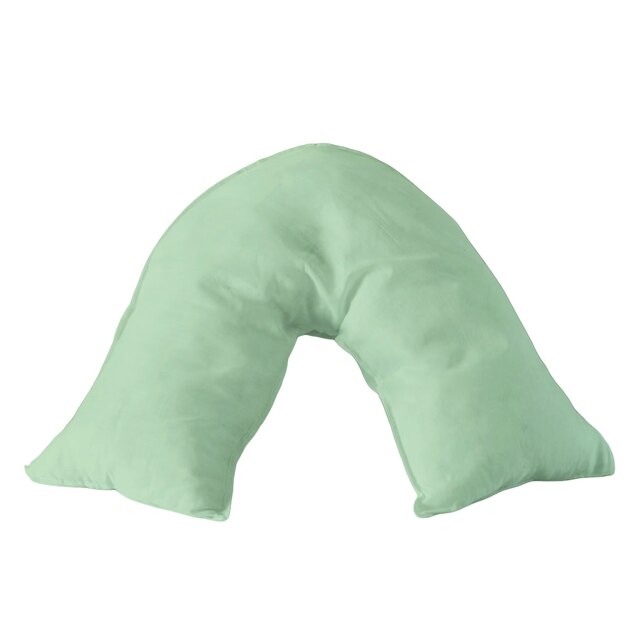 Microfibre Soft Touch V Shape Plain Dyed Pillowcase Blue Blue Duck Egg Blue