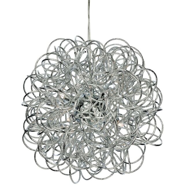 Stella 6 Light Ribbon Ceiling Pendant Chrome, G9