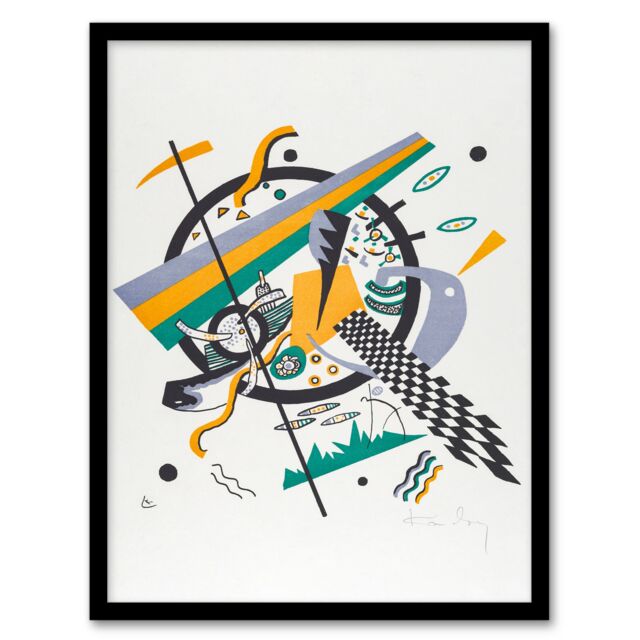Wassily Kandinsky Framed Wall Art Small Worlds IV Abstract Painting Home Décor