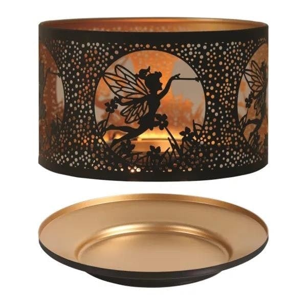 Aroma Candle Shade & Tray Set 15cm Black - Flying Fairy Black 1