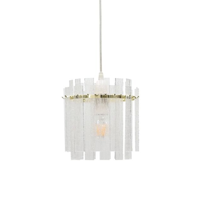 Abi - Satin Brass with Frosted Diffuser Easy Fit Pendant Lightshade