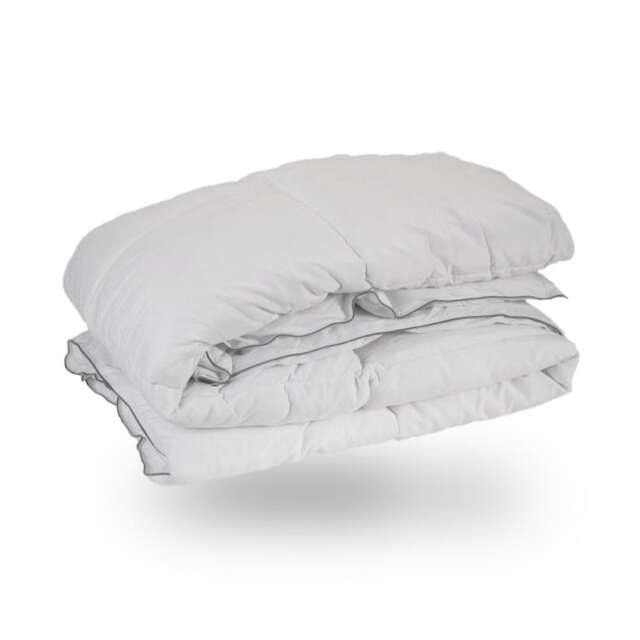 10.5 Tog Luxury Microfibre Duvet Feels Like Down Filling Premium Soft Touch Super King White
