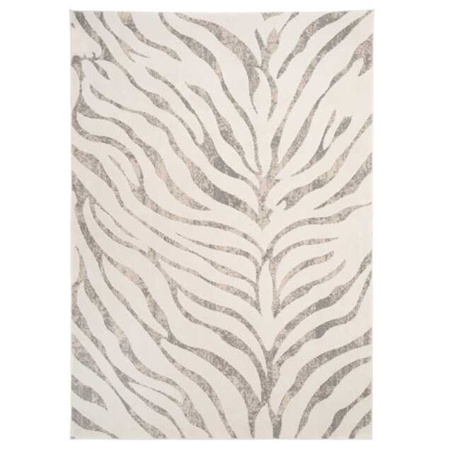 KUKOON Animal Print Plush Pile Black White Zebra Living Room Area Rug 200cm x 290cm