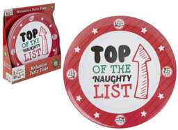 "Elf Behavin' Badly 11"" Melamine Christmas Party Plate"