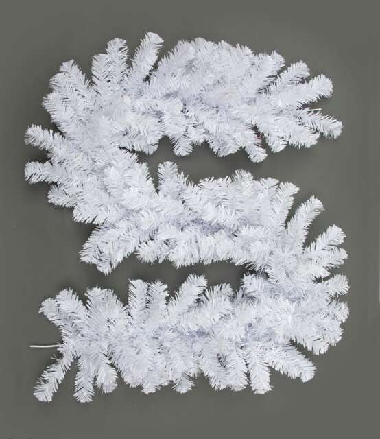 Alaskan Pine White Plain Christmas Christmas Garland