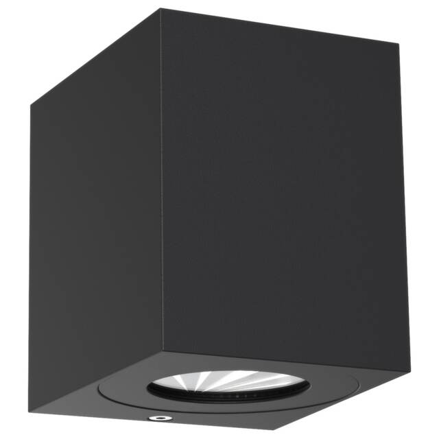 Nordlux Canto Outdoor Wall Light Black Aluminium Sensor Intergrated LED Coastal/Marine Safe - Mains Powered, IP44