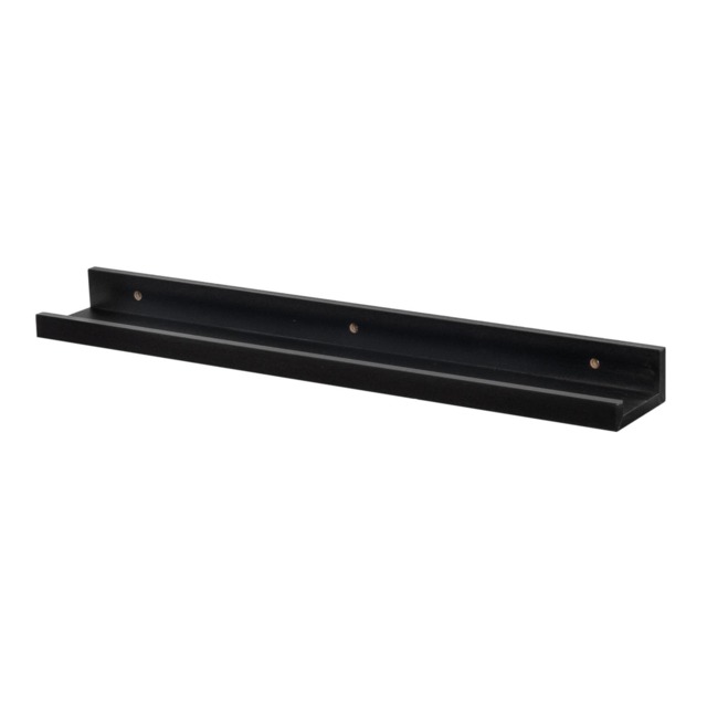 Harbour Housewares Floating Picture Ledge Shelves - 57cm - Black
