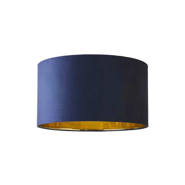 ValueLights Reni Large Navy Velvet Chrome Shade