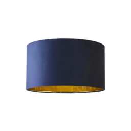 ValueLights Reni Large Navy Velvet Chrome Shade