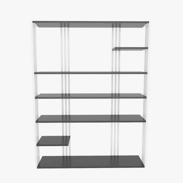 Decorotika Jeni 7-tier Bookcase - 120 cm W x 160 cm H x 29,6 cm D