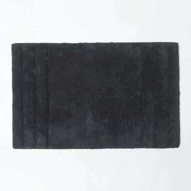 Homescapes Spa Supreme Luxury Black Bath Mat