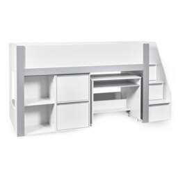 Quince Midsleeper - White and Silver - Single (90cm)