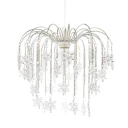 Modern Waterfall Pendant Light Shade with Star Shaped Acrylic Icicles